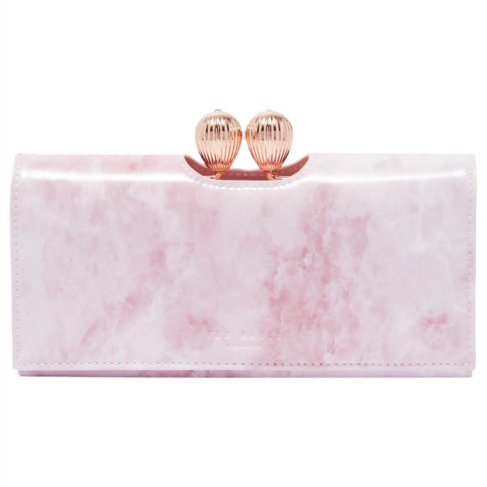 Sheliah Rose Quartz Leather Bobble Matinee purse